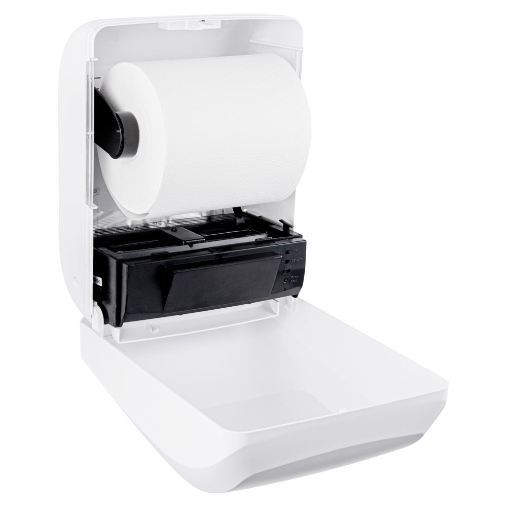 Dispenser, Roll Towel, Touch-Free, 8 Inch, White, 12 x 8.75 x 15.5 Inch,1 - 1 EACH