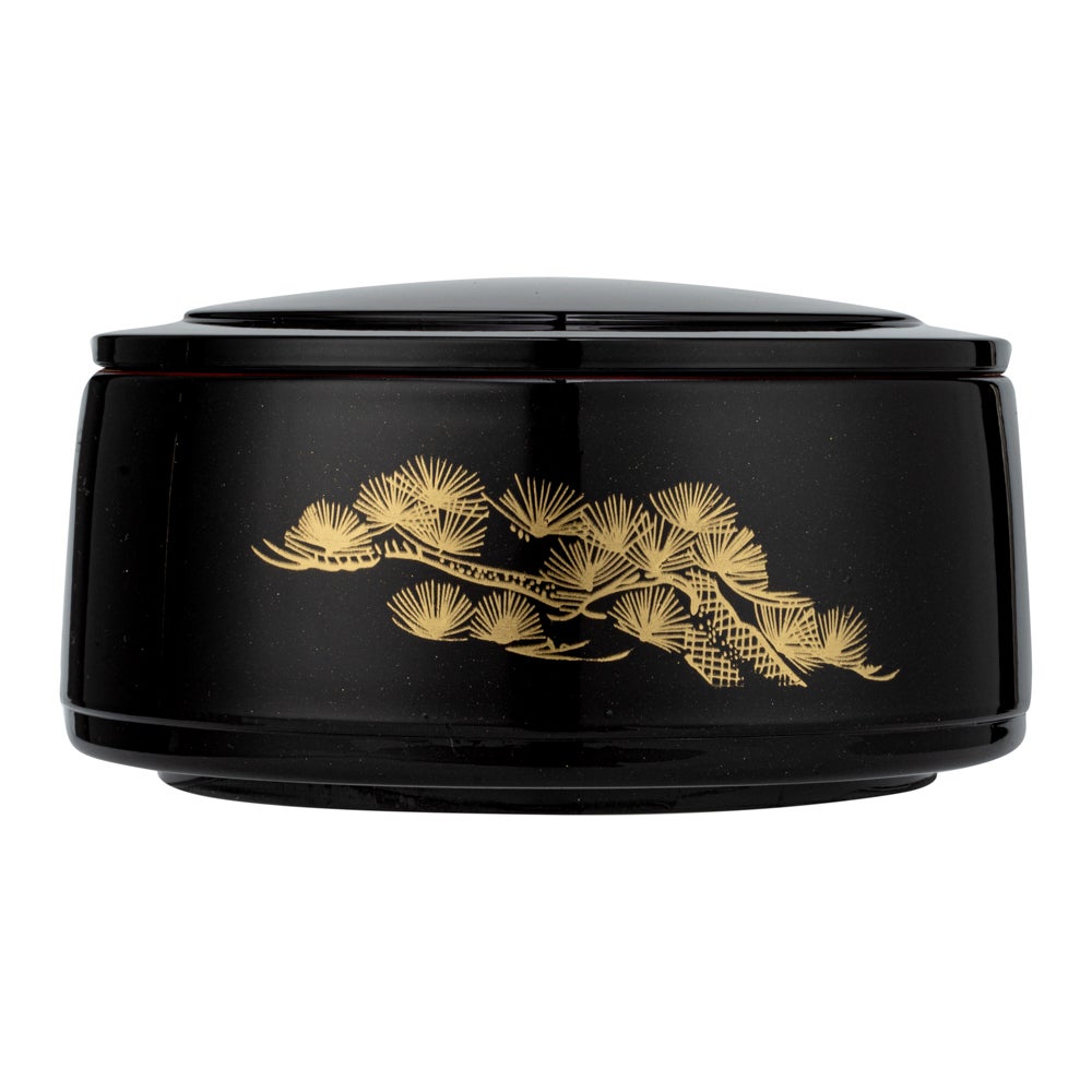 Box, Japanese Style Bento, Bento Tek 25 Ounce, Plastic, Black, 6.5 x 6.5 x 3.25 Inch, Round,1 - 1 EACH
