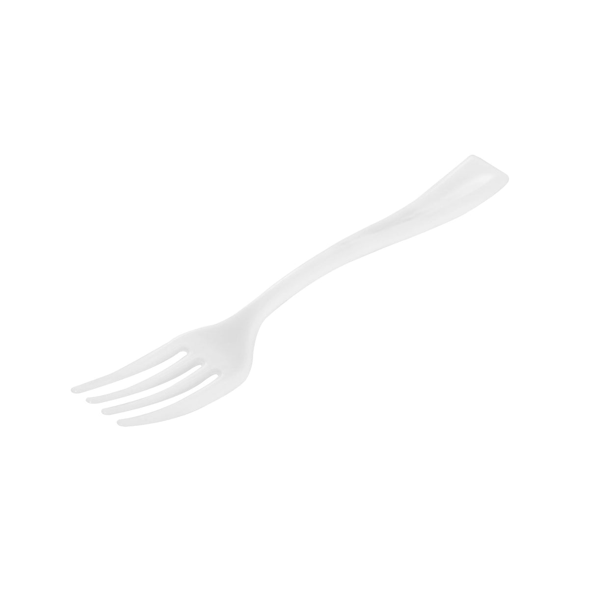 Forks, Mini, Plastic, White, 4 Inch,100 - 1 COUNT