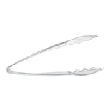 Tongs, Scalloped, Cater Tek Heavy-Duty, 9 Inch, Plastic, Clear,10 - 1 EACH