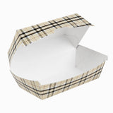 Containers, Hot Dog & Sandwich, Bio Tek 6.75 x 3.50 x 3.50 Inch, Paper, Plaid, Rectangular,100 - 1 COUNT