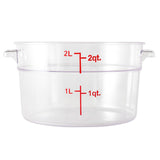 Pans, Food, 2 Quart, Round, 7 x 7 x 4.25 Inch Clear, Plastic,10 - 1 EACH