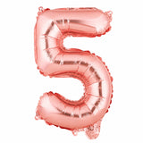 Balloon, Mylar, Balloonify 16 Inch, Number 5, Rose Gold,1 - 1 EACH