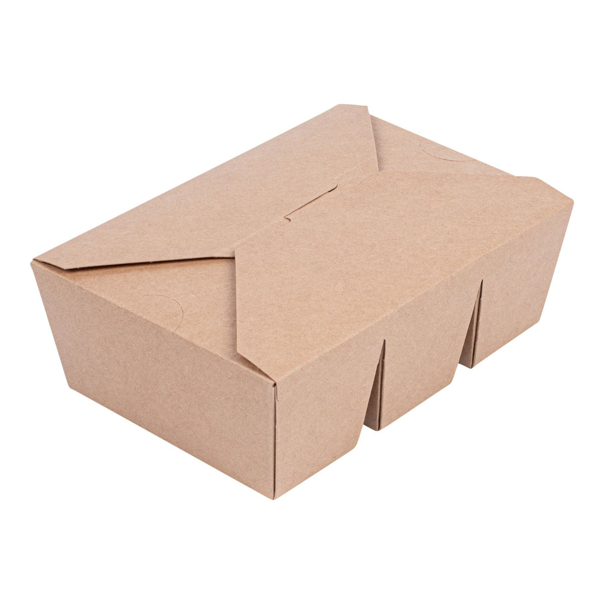 Containers, 3-Compartment Taco, Bio Tek 7.50 x 5.50 x 2 Inch, Paper, Kraft,100 - 1 EACH