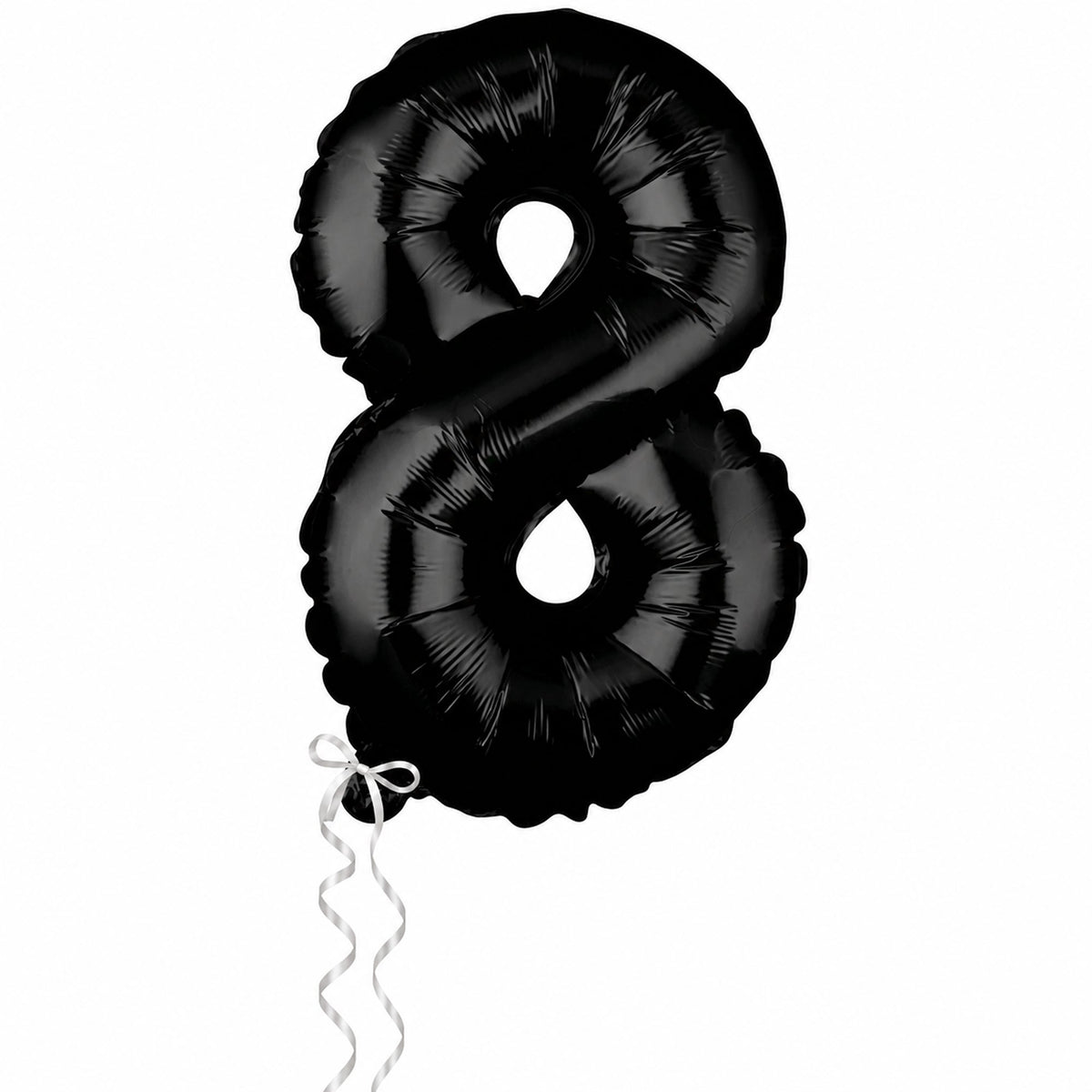Balloon, Mylar, Balloonify 16 Inch, Number 8, Black,1 - 1 EACH