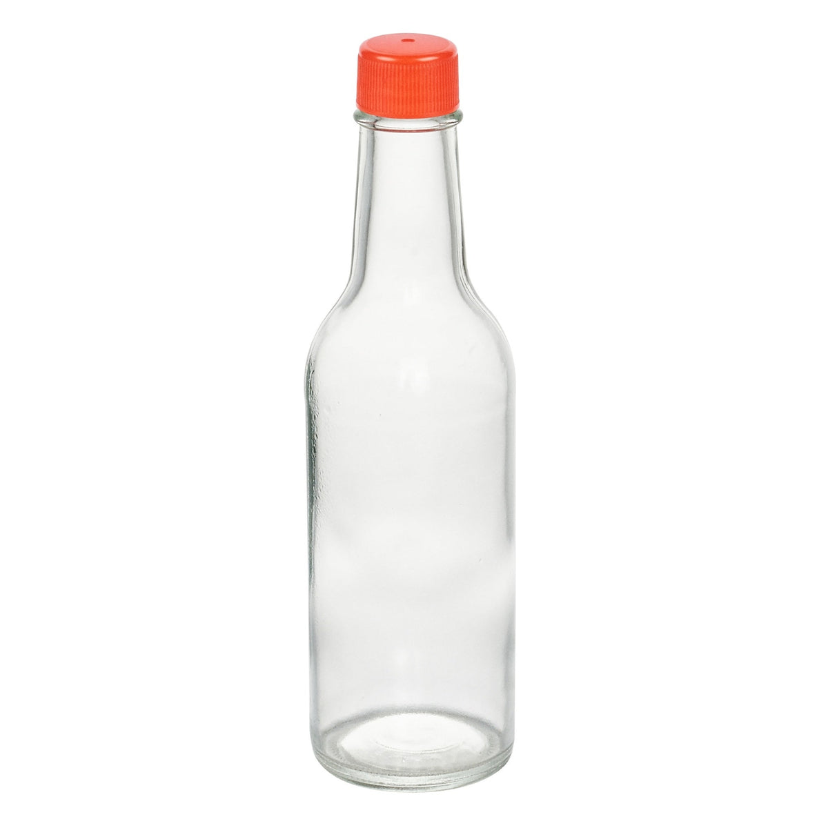 Bottles, Woozy, Vetri 9 Ounce, Glass, 2.25 x 2.25 x 7.75 Inch, Red Cap,10 - 1 COUNT