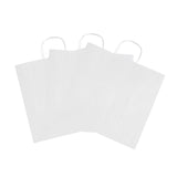 Bags, Retail, Saving Nature 14.25 x 8.25 x 13.25 In, Paper, White, with Handles,100 - 1 COUNT