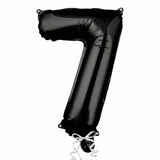 Balloon, Mylar, Balloonify 16 Inch, Number 7, Black,1 - 1 EACH