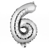 Balloon, Mylar, Balloonify 16 Inch, Number 6, Silver,1 - 1 EACH