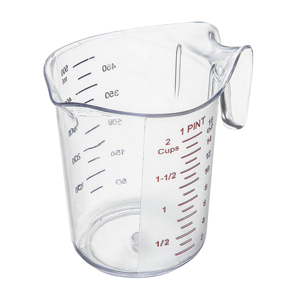 Cup, Measuring, RW Base, 1 Pint, Plastic, Clear, 5.25 x 3.75 x 5 Inch,1 - 1 EACH