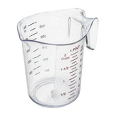 Cup, Measuring, RW Base, 1 Pint, Plastic, Clear, 5.25 x 3.75 x 5 Inch,1 - 1 EACH