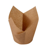 Cups, Baking, Panificio 3.50 Ounce, Greaseproof Paper, Kraft, Tulip,50 - 1 COUNT