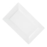 Plates, Moderna 11.50 x 7.25 x 0.75 Inch, Plastic, White, Rectangular,10 - 10 COUNT