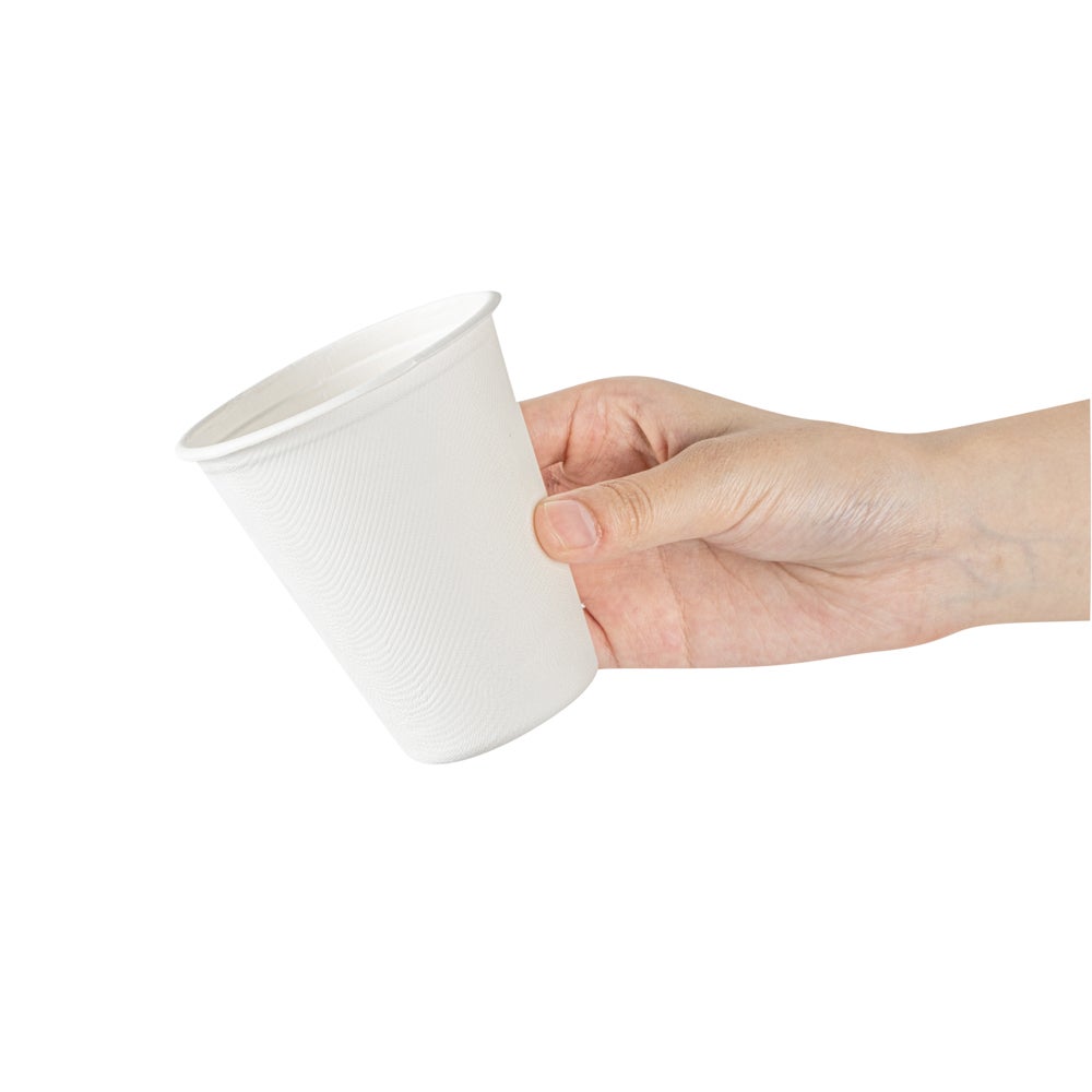 Cups, Pulp Safe 8 Ounce, Sugarcane & Bagasse, White, 3.25 x 3.25 x 3.5 Inch,100 - 1 COUNT