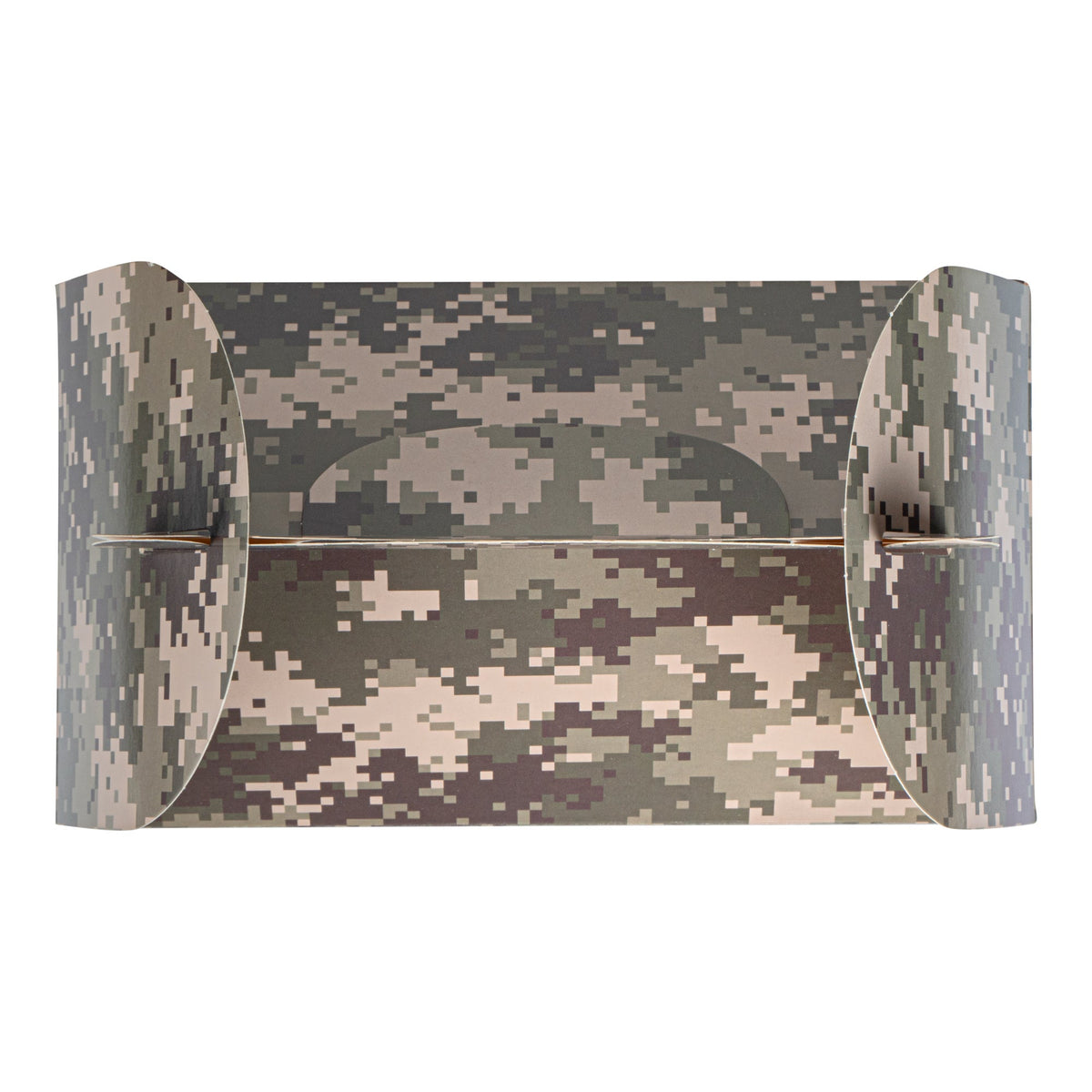 Boxes, Gable & Lunch, Bio Tek 8.50 x 4.75 x 5.50 Inch, Paper, Camouflage, with Window,25 - 1 COUNT