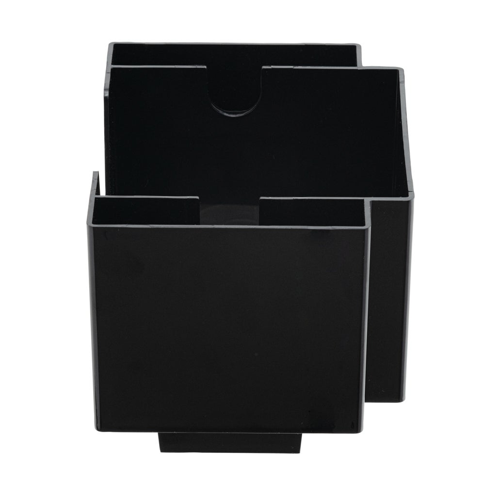 Caddies, Condiment, Bar Lux, 3 Compartment, Black Plastic, 8 x 5.5 x 5.75 Inch,10 - 1 COUNT