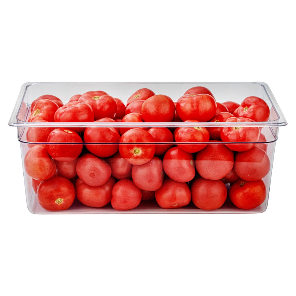 Pans, Food, 27 Quart, Full-Size, 20.9 x 12.8 x 8 Inch Clear, Plastic,10 - 1 EACH