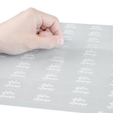 Labels, Water-Resistant, 2 x 1 Inch, Clear & White,1 - 100 COUNT