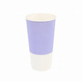 Cups, Hot, 20 Ounce, Paper, Light Purple, Ripple Wall,1 - 250 COUNT