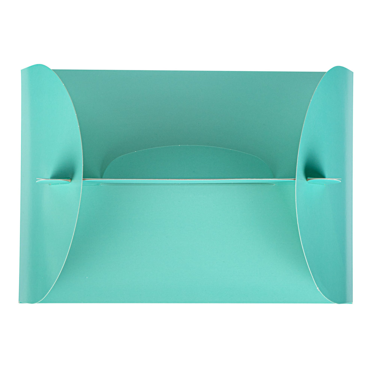 Boxes, Gable & Lunch, Bio Tek 10 x 7 x 8 Inch, Paper, Turquoise, with Window,4 - 25 COUNT