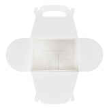 Boxes, Gable & Lunch, Bio Tek 10 x 7 x 8 Inch, Paper, Blue & White, with Window,4 - 25 COUNT