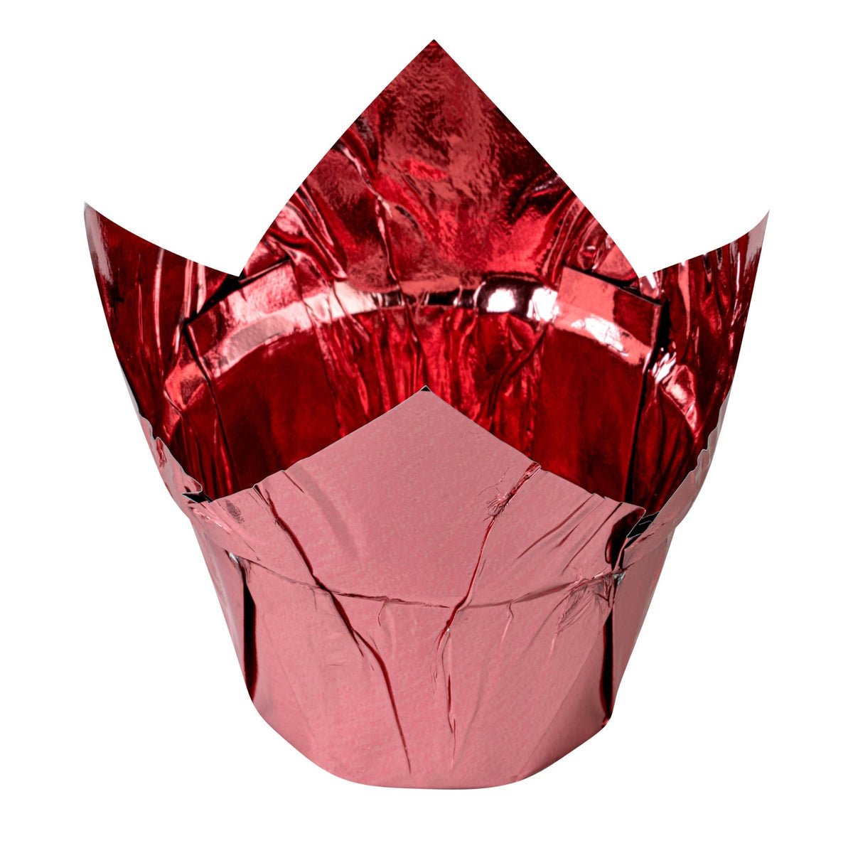 Cups, Baking, 3.90 Ounce, Foil Paper, Rose Gold, Tulip, 3.25 x 3.25 x 3.25 Inch,50 - 1 COUNT