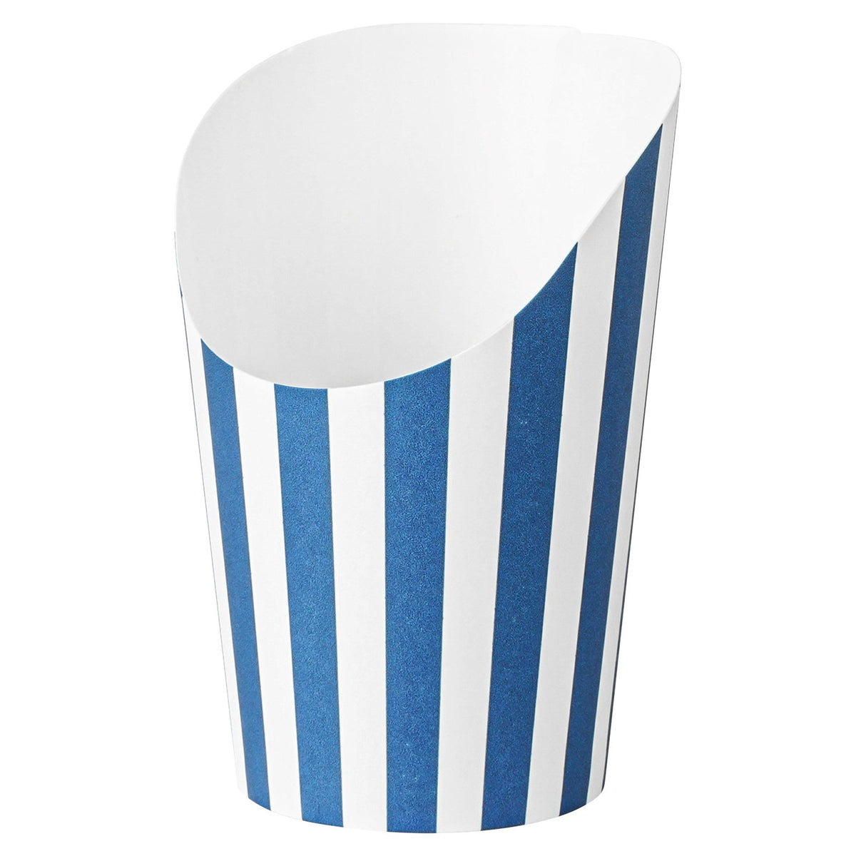 Cups, Incline, Bio Tek 12 Ounce, Paper, Blue & White Stripe, Round, 3.50 x 3.50 x 4.75 Inch,100 - 1 COUNT