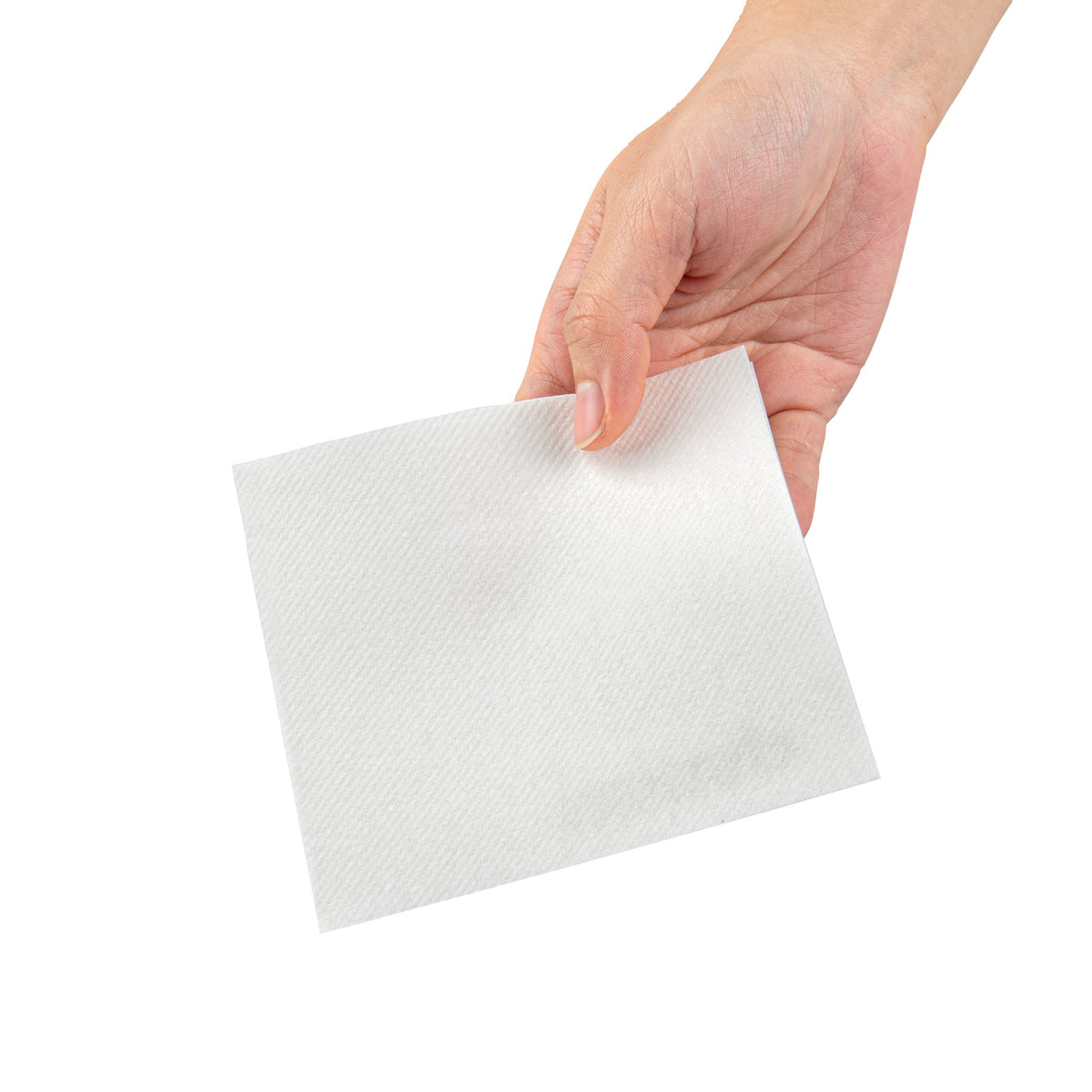 Napkins, Cocktail Air Laid, Luxenap, Linen-Feel, White, 9.50 x 9.50 Inch, Square,50 - 1 EACH