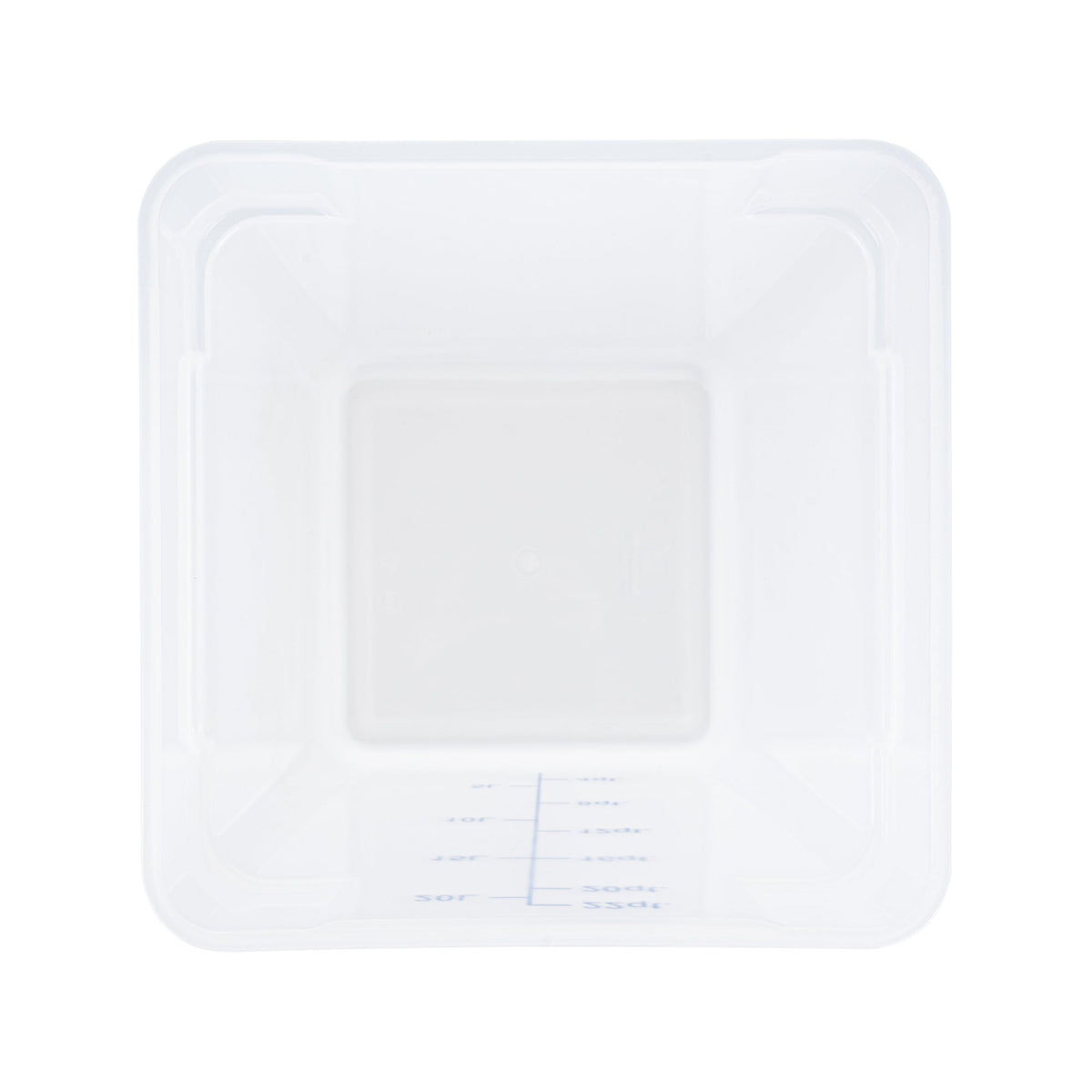 Containers, Food Storage, Met Lux 22 Quart, Square, Translucent, 11 x 11 x 15.50 Inch, with Blue Volume Markers,10 - 1 EACH