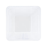 Containers, Food Storage, Met Lux 22 Quart, Square, Translucent, 11 x 11 x 15.50 Inch, with Blue Volume Markers,10 - 1 EACH