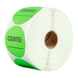 Labels, Counted Inventory, 2 x 2 Inch, Paper, Green,1000 - 1 COUNT