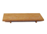 Trays, Serving, 12.25 x 4.75 Inch, Footed, Bamboo,6 - 1 COUNT