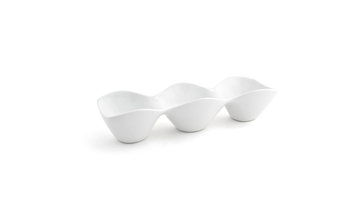 Pod Server, 2.5 x 4 x 12 Inch, White, Porcelain, 12 Linear Inch,6 - 1 EACH