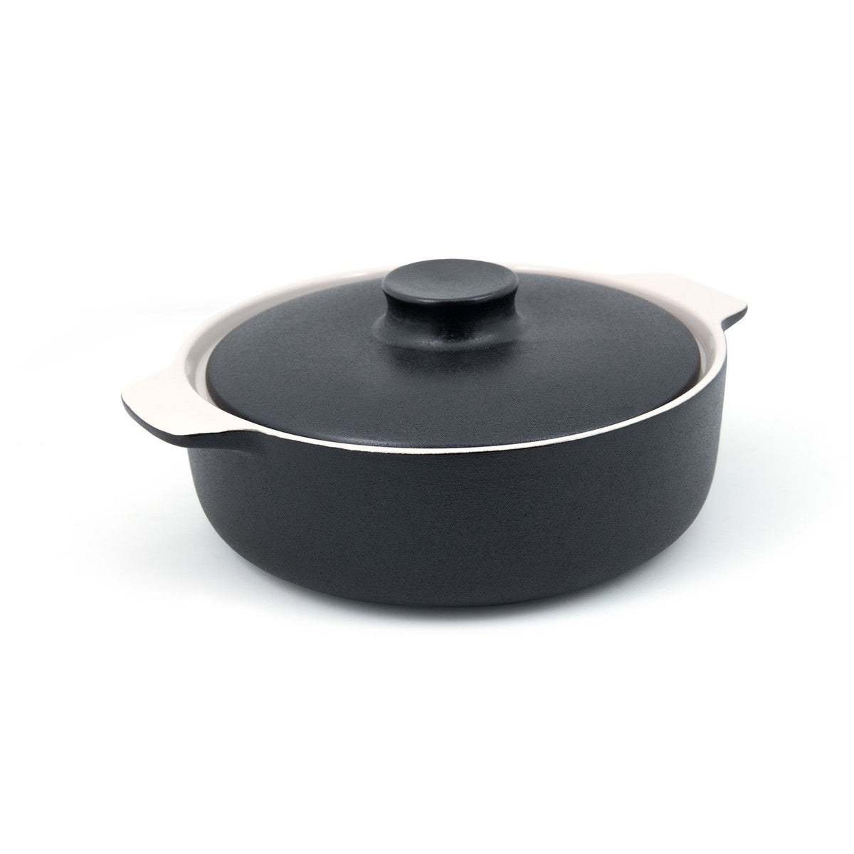 Dishes, Ovenware, 74 Ounce, Round, Black, with Lid,2 - 1 COUNT