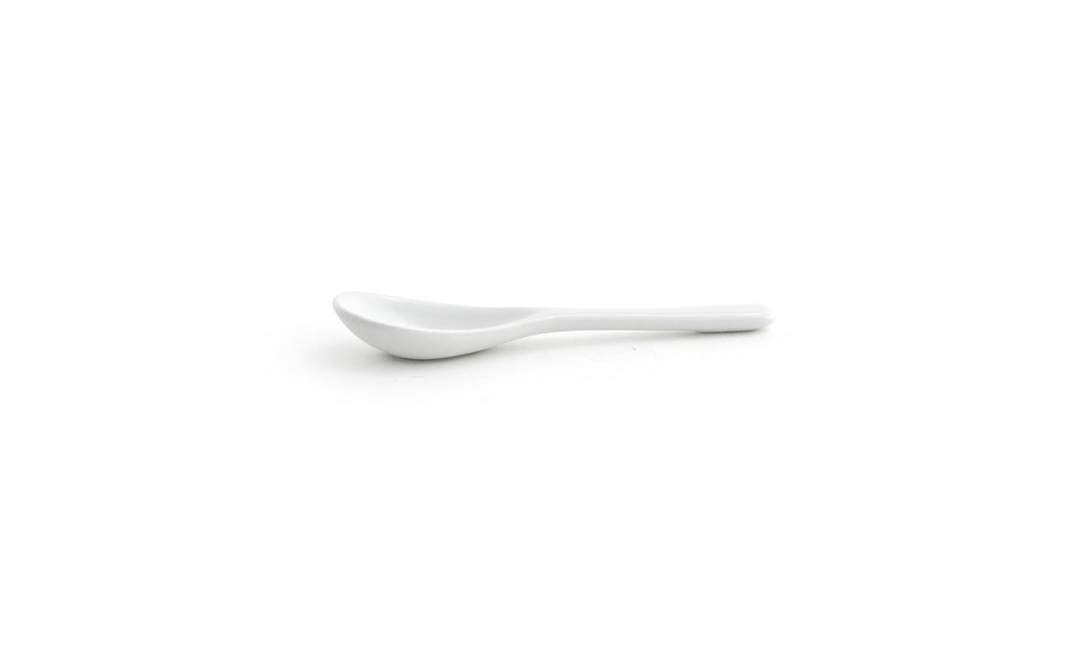 Spoons, Condiment, 5 Inch, White, Porcelain, 5 Linear Inch,12 - 1 EACH