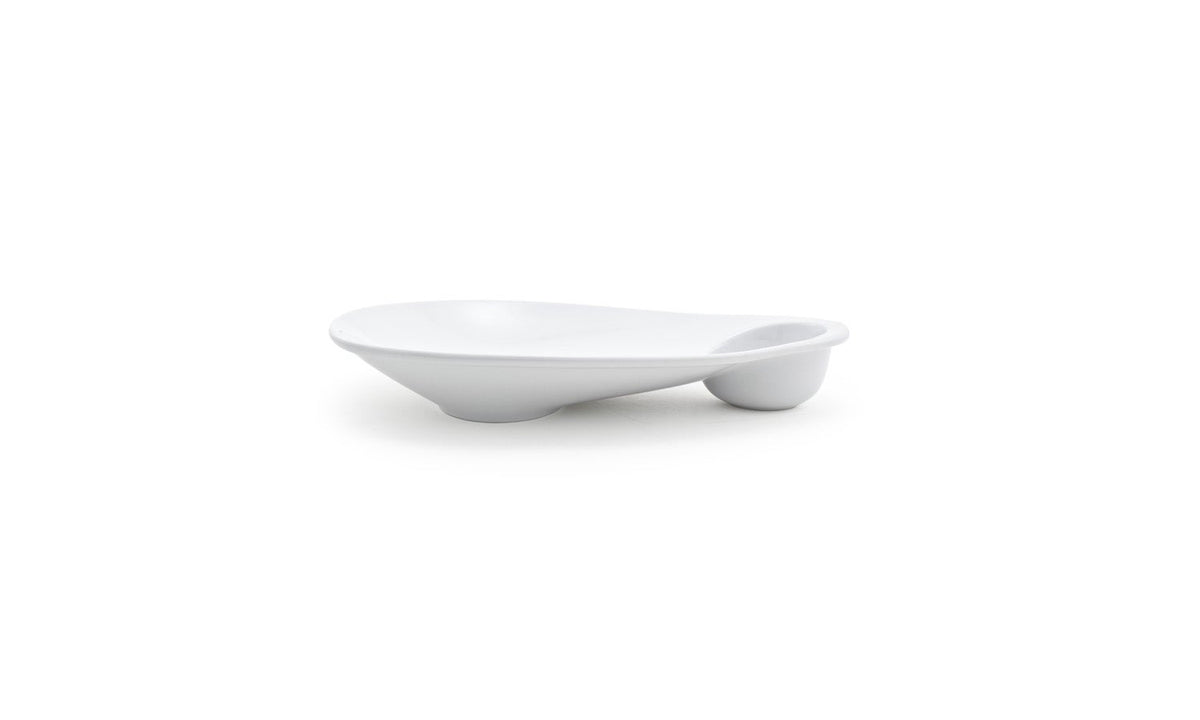 Plates, Ellipse Sampler, 12 x 9 Inch, White, Porcelain,4 - 1 COUNT
