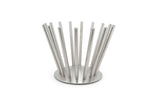 Stands, Basket, Sundial, 11 x 8 Inch, Stainless Steel, Dual-Purpose,2 - 1 COUNT