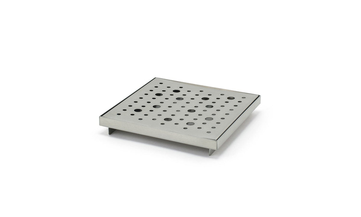 Trays, Drip, 6 x 6 Inch, Footed, Stainless Steel,6 - 1 COUNT