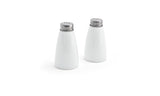 Shaker Sets, Salt & Pepper, White, with Stainless Steel Top,6 - 1 COUNT