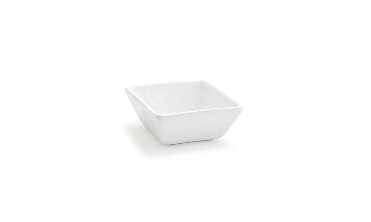 Bowls, Kyoto, 4 Ounce, 3.25 x 3.25 x 1.5 Inch, White, Undecorated, Square,12 - 1 EACH
