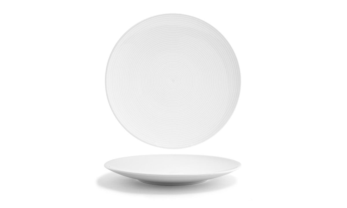 Plates, Spiral, 11 Inch, White, Undecorated,6 - 1 COUNT