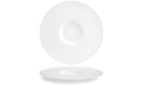 Plates, Monaco, 12.5 Inch, Porcelain, Round, Wide Rim,6 - 1 COUNT