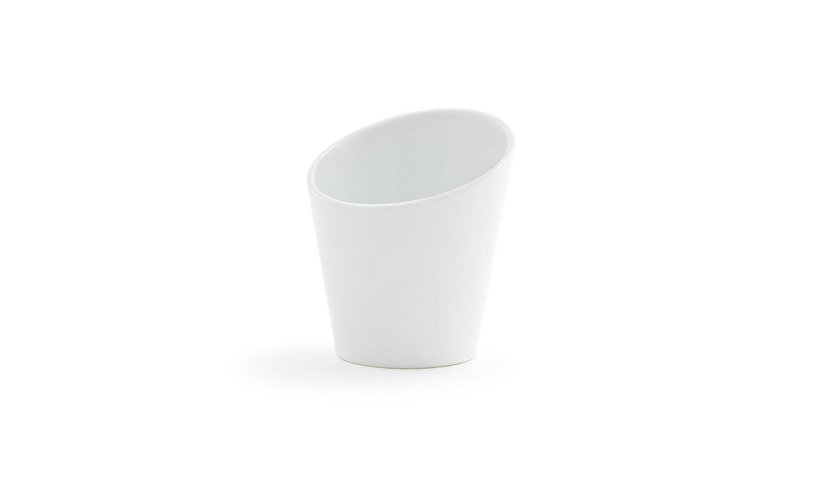 Cups, Harmony, 6 Ounce, Tall Slanted, White, Porcelain, 6 Ounce,12 - 1 EACH