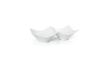Bowls, 2 Compartment, Origami, 2 Ounce, 6.25 Inch, White, 6.25 Linear Inch,6 - 1 COUNT