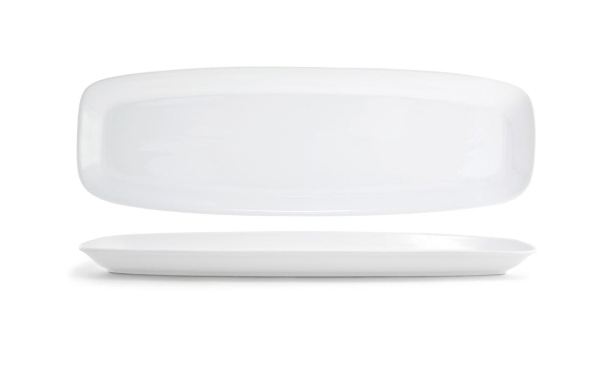 Platter, 24 Inch, Rectangle, White, Porcelain, 24 Linear Inch,4 - 1 COUNT