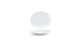 Plates, Ellipse, 6.5 Inch, White, Coupe, 6.5 Linear Inch,12 - 1 COUNT