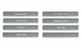 Labels, Beverage Carafe, 5.25 x 0.75 Inch,1 - 8 COUNT