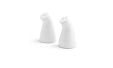 Shaker Sets, Salt & Pepper, 2 Ounce, Leaning, White, Porcelain,12 - 1 EACH