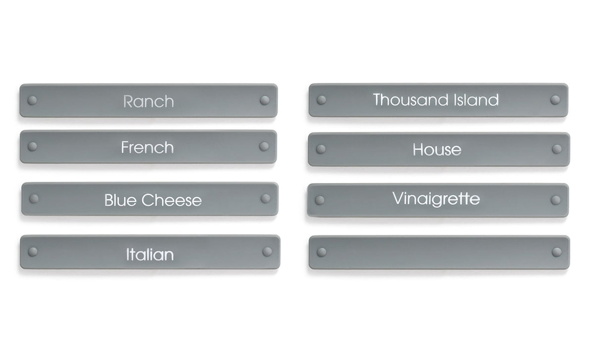 Labels, Salad Dressing Carafe, 5.25 x 0.75 Inch,1 - 8 COUNT
