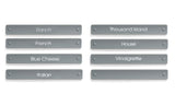 Labels, Salad Dressing Carafe, 5.25 x 0.75 Inch,1 - 8 COUNT
